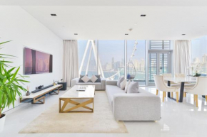 Spectacular 3 BR condo with maids room facing the Dubai Eye